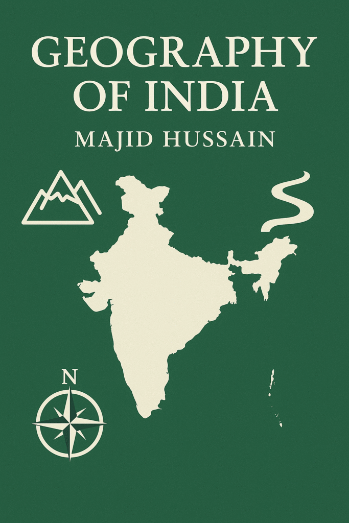 Geography of India by Majid Hussain book cover