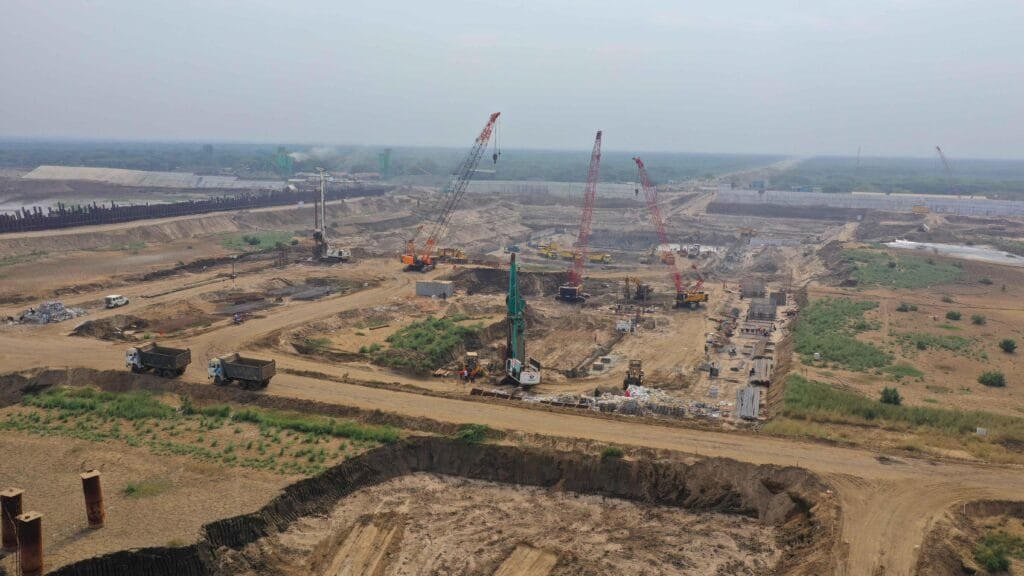 Daudhan Dam construction for Ken-Betwa Link Project