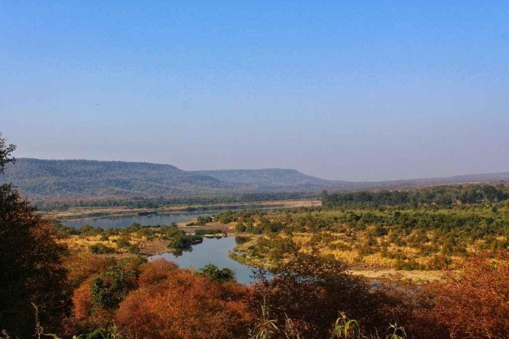 Ken River flowing through Panna Tiger Reserve landscape