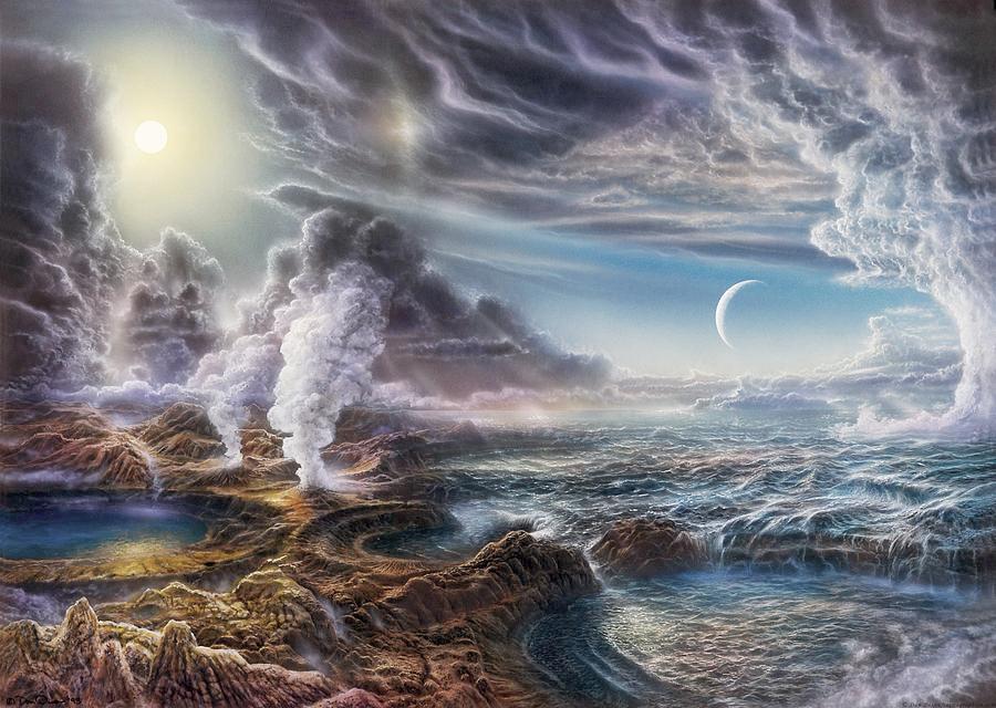 Earth around 3.5 billion years ago was a volcanic world with very little free oxygen and environments radically different from those of today.