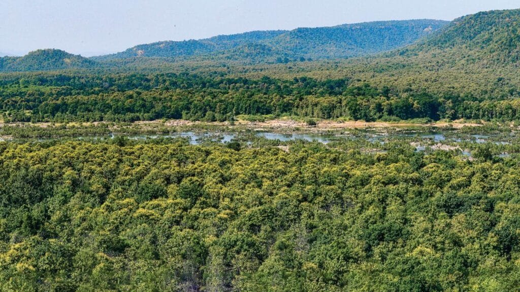 Panna Tiger Reserve landscape along the Ken River