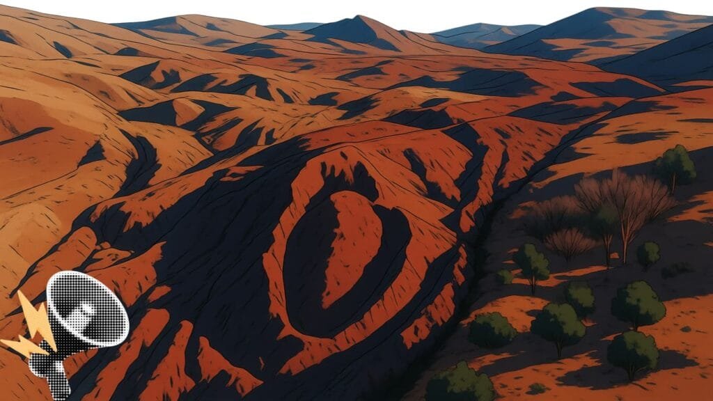 Noah's Ark Durupinar formation near Mount Ararat Turkey