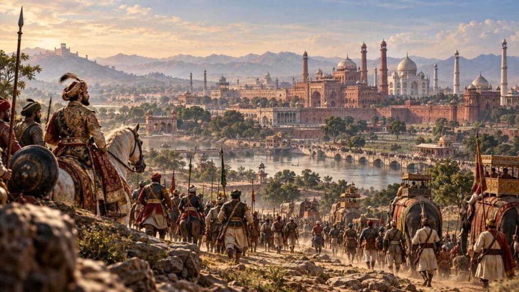 Mughal Empire history from Babur to Aurangzeb