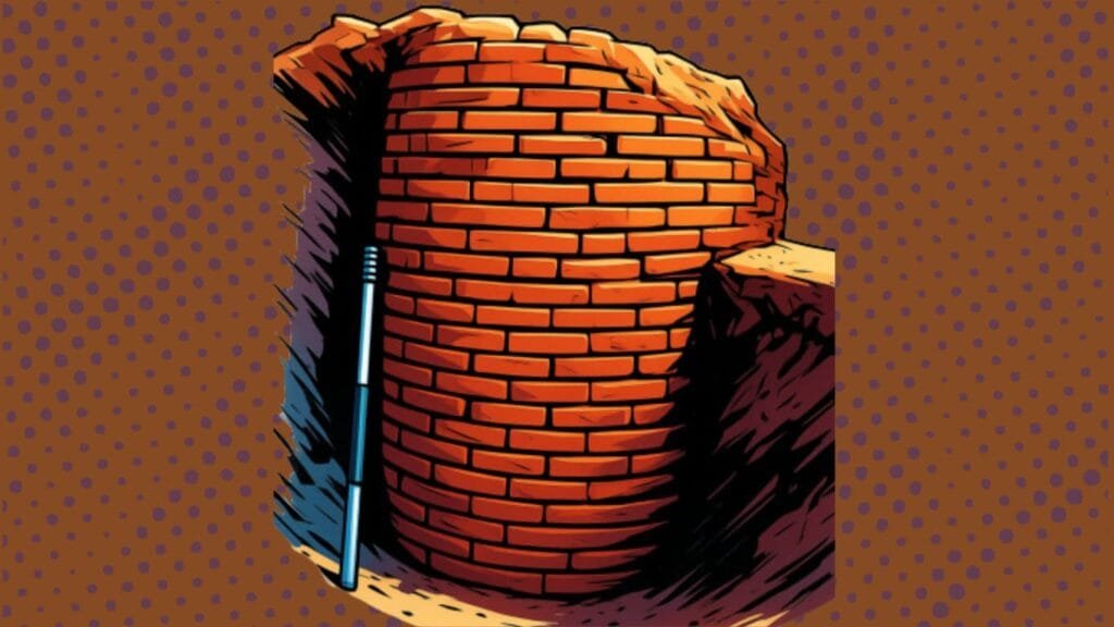 Govishan Mound excavation in Kashipur showing exposed ancient brick structures(animated)