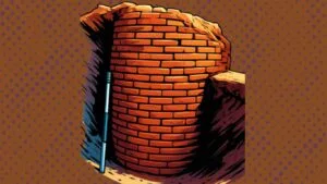 Govishan Mound excavation in Kashipur showing exposed ancient brick structures(animated)