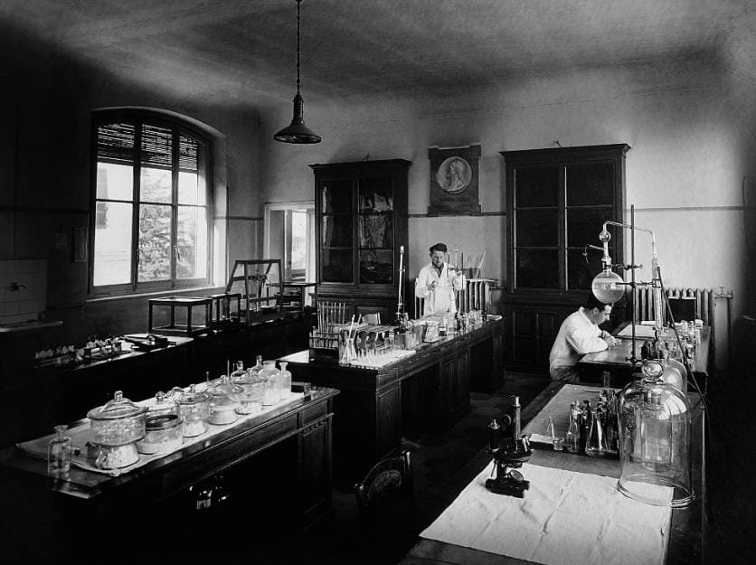 Colonial-era chemical laboratory used for scientific analysis in India