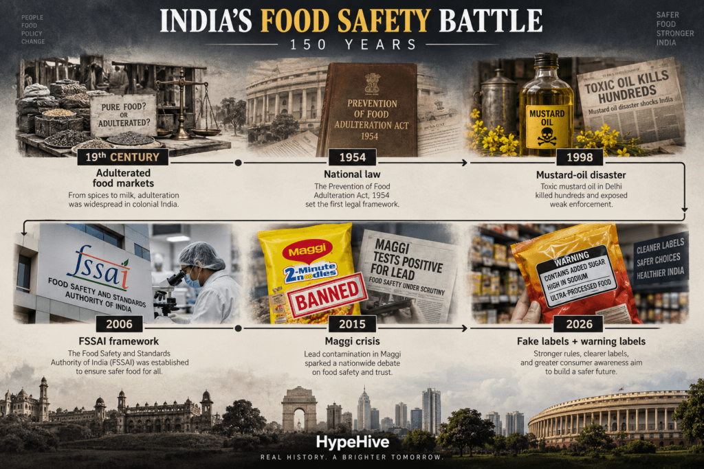 150-year history of food adulteration and food safety regulation in India