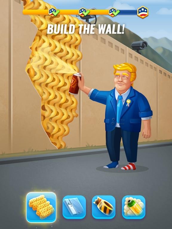 White House Arcade Build the Wall and Rio Run games