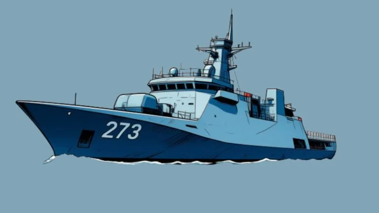 PNS Hunain F-273 Yarmook-class Pakistan Navy vessel animated